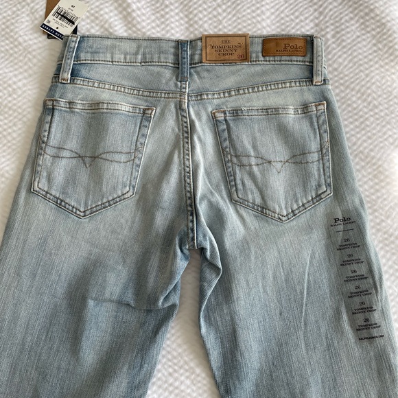 Polo Ralph Lauren Distressed Tompkins Skinny Crop Jeans - Picture 4 of 13